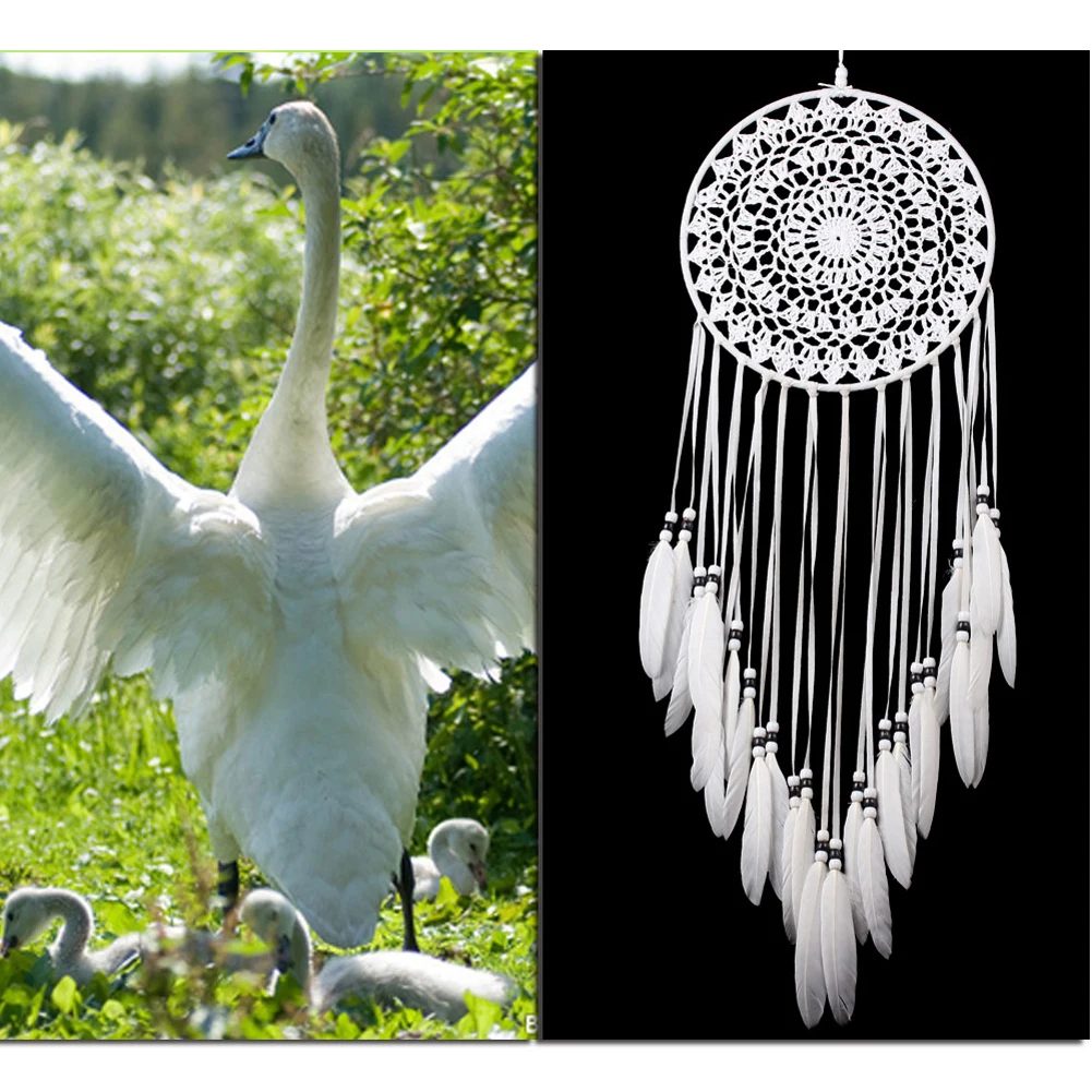 White Decorative Pattern Dream Catcher Wall Hanging Home Craft Gift Dreamcatcher Ornament  Bedroom Decoration 5