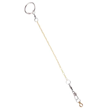 

1 Pc Buckle Chain Anklet Copper Circle Safe Durable Hanging Lock Circle Foot Anklet for Birds Austrial Psephotus Neophema Cockat