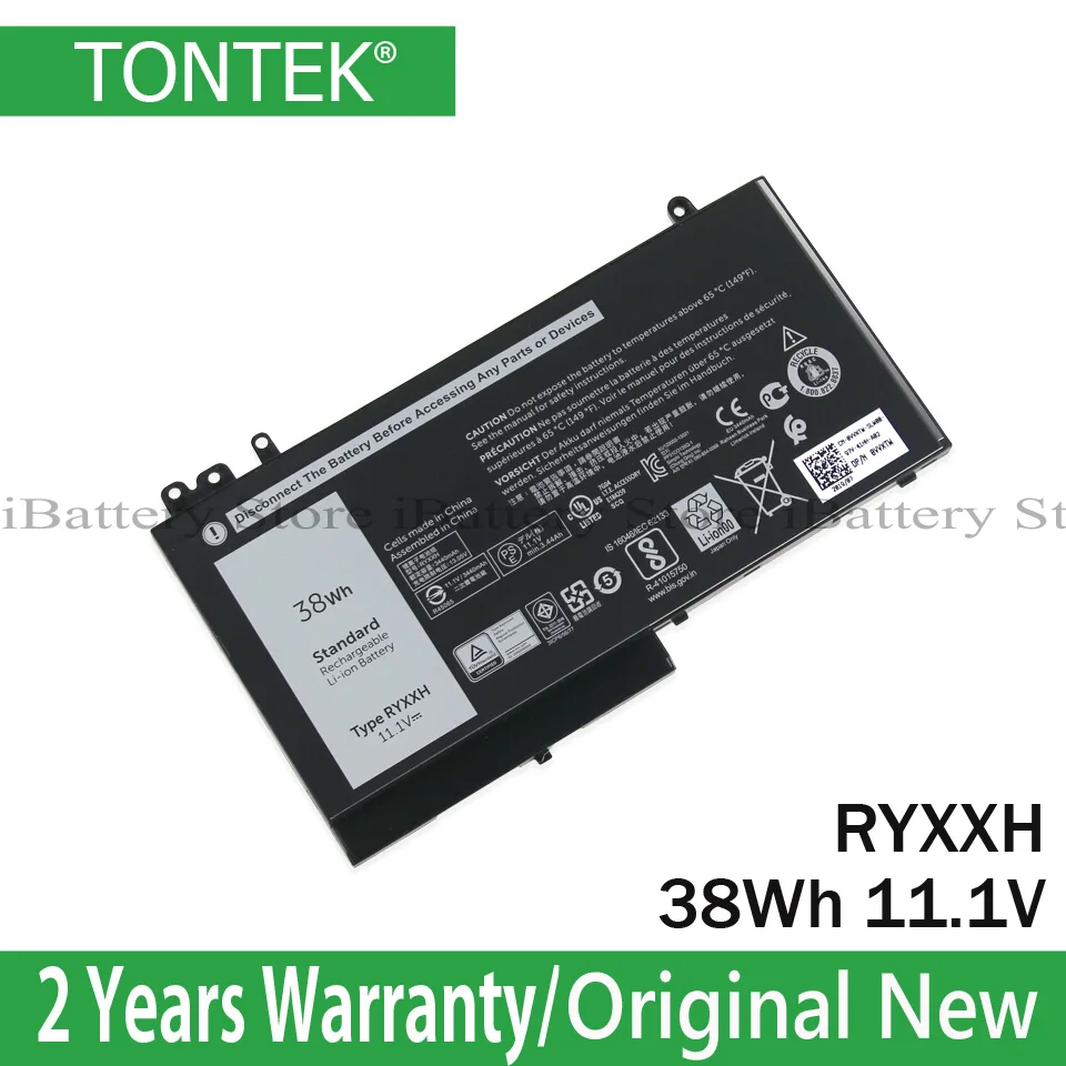 Натуральная RYXXH ноутбук Батарея для Dell Latitude 12 5000 11 3150 3160 3550 E5250 E5450 E5550 9P4D2