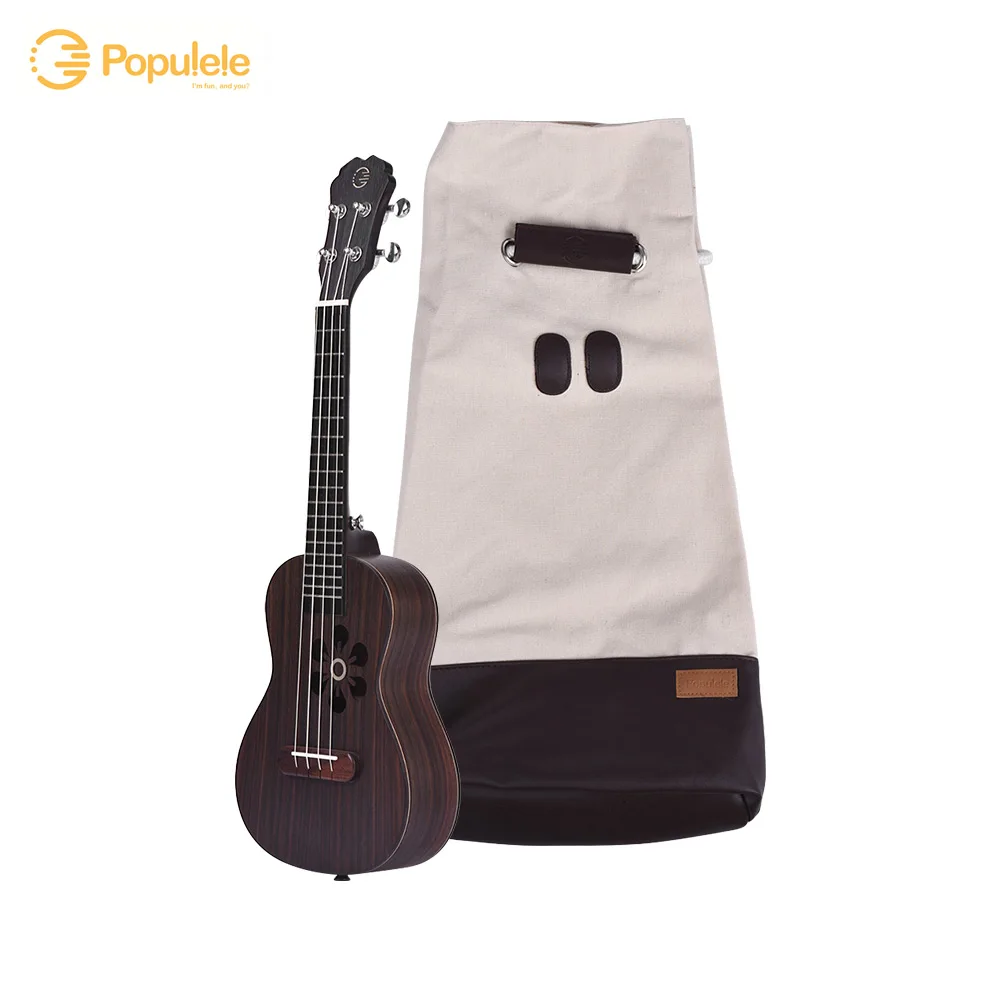 

Populele S1 23" Smart Concert Ukulele Uke Rosewood Supports APP Teaching Bluetooth Connection ABS Fretboard with LED light