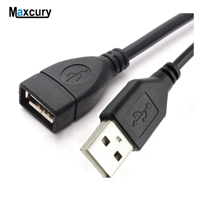 Liquidación Cable de extensión USB 2,0, Cable de 1,5 m, 0,6 m, supervelocidad, sincronización de datos, extensor para Smart-TV, PS4, Xbox One, SSD, teclado WGwgrJGLM1Z