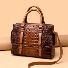 Роскошные классические модные женские ручные сумки из имитации крокодиловой кожи сумки женская дизайнерская сумка высокого качества сумки через плечо для женщин