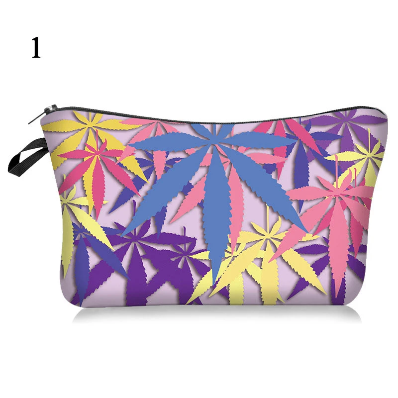 New Secret Weed Print Makeup Bag Hemp Fimble Leaf Cosmetic Bag Pouch Digital Printing Pattern Travel Organizer Bags Hot Cosmetic Bags Cases Aliexpress