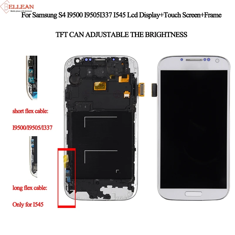 HH Продвижение 1 шт. для samsung Galaxy S4 дисплей с кодирующий преобразователь сенсорного экрана в сборе I9500 I9505 I337 I545 ЖК-дисплей с рамкой+ Инструменты