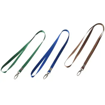 

3 Pcs Blue Green Coffee Color Key Card Holder Neck Lanyard 16.1 inchlong