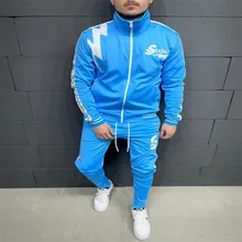

Zipper Cardigan Long-Sleeved Jacket With Rope Trousers Two Pieces Outfits Casual Sports Men's Comfortable Cardigan Jacket