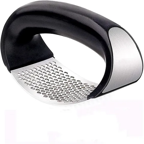Steel Garlic Presses Manual Garlic Mincer Chopping Garlic Tools Squeezer Curve Vegetable Tools Kitchen  Accessories