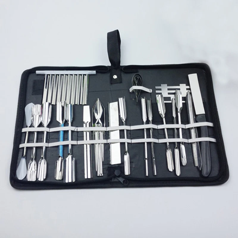

# 25pcs/set Vegetable Fruit food Carving Tools Set Engraving Chef knives Kit With Case