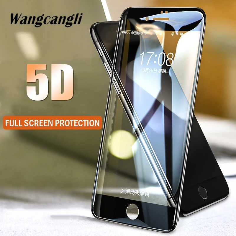 2 шт./компл. 5D защитная пленка из стекла для iPhone 6 6Plus HD защита экрана Прозрачная