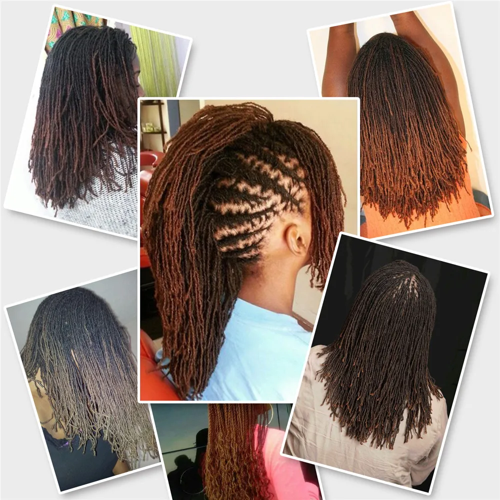Sister Locks искусственные локоны в стиле Crochet волосы для наращивания Омбре чистый цвет 18 дюймов блонд коричневый Жук синтетические волосы для женщин крючком косы
