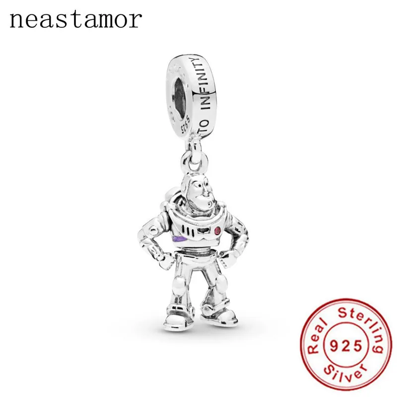 B169 925 пробы Серебряный PIXAR История игрушек инопланетянин Рино Базз кулон DIY бисер Подходит Pandora браслет ювелирные изделия S022 - Цвет: B169