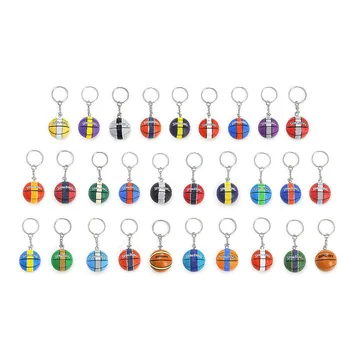 

Trade Hot Basketball Keychain Pendant Gift Fashion Imitation Student Key Chain Creative Keyring Lovers Souvenir Present