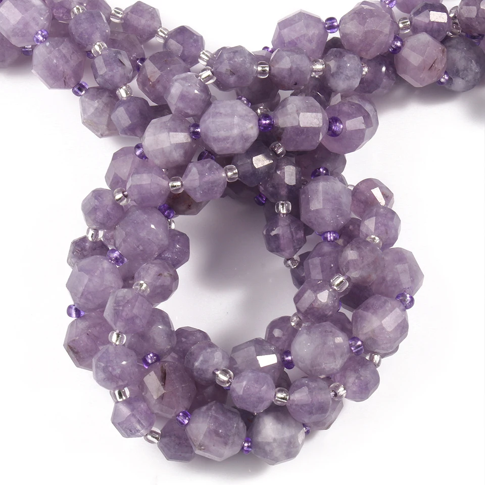 Lot De 500 Perles En Cristal De Bohème Facettées - Couleur Améthyste Light 6mm, Fond De Stock