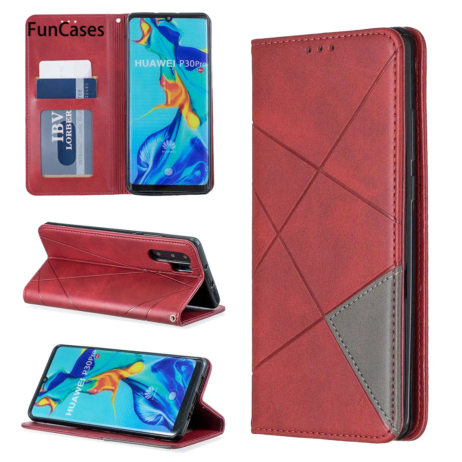 Retro PU Leather Phone Bag For cellular Huawei P30 Pro Case Mobile Cell Cases Protective armor Plus Carcaso + | Мобильные телефоны