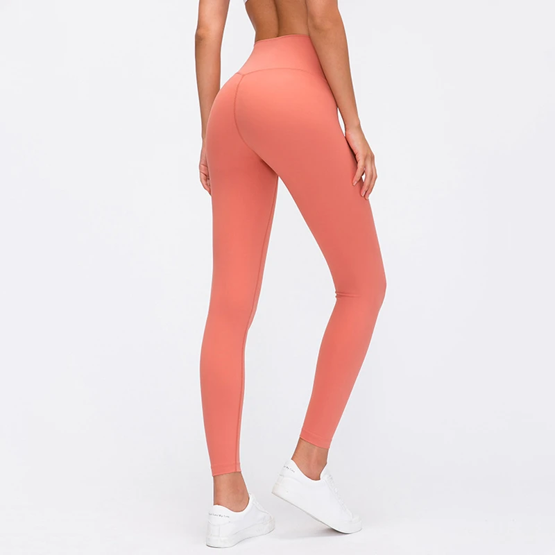 Buttery Soft Athletic Workout Leggings Squatproof Women Running Yoga Pants Compression Nylon Gym Fitness Tights 12 Colors XS-L