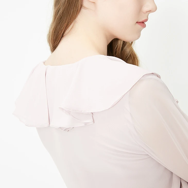 Vero Moda женская шифоновая рубашка с расклешенным воротником | 319231530