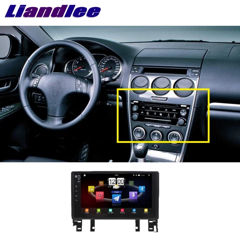 Liandlee для Mazda 6 Atenza 2002~ 2008 LiisLee автомобильный мультимедиа, ТВ DVD gps аудио Hi-Fi Радио Стерео стиль навигация NAVI