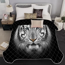 3D Tiger Quilt Bedspread Animal Bedding bedspreads for Kid Adult Home Textiles