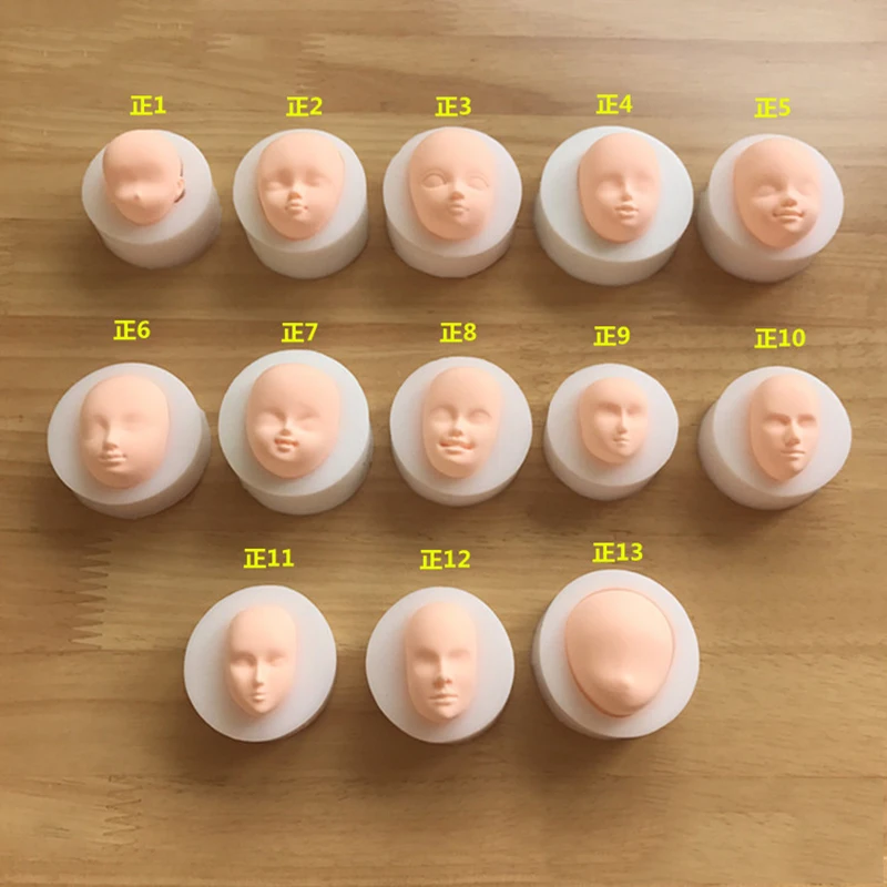 1 шт. 3D детская форма для лица мягкая глина инструменты силиконовая выпечки торта