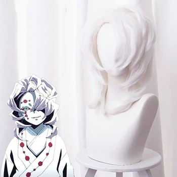 

Ghost Out Blade Tired Spider Hill String Ghost White Modeling Short Hair Cosplay Wig