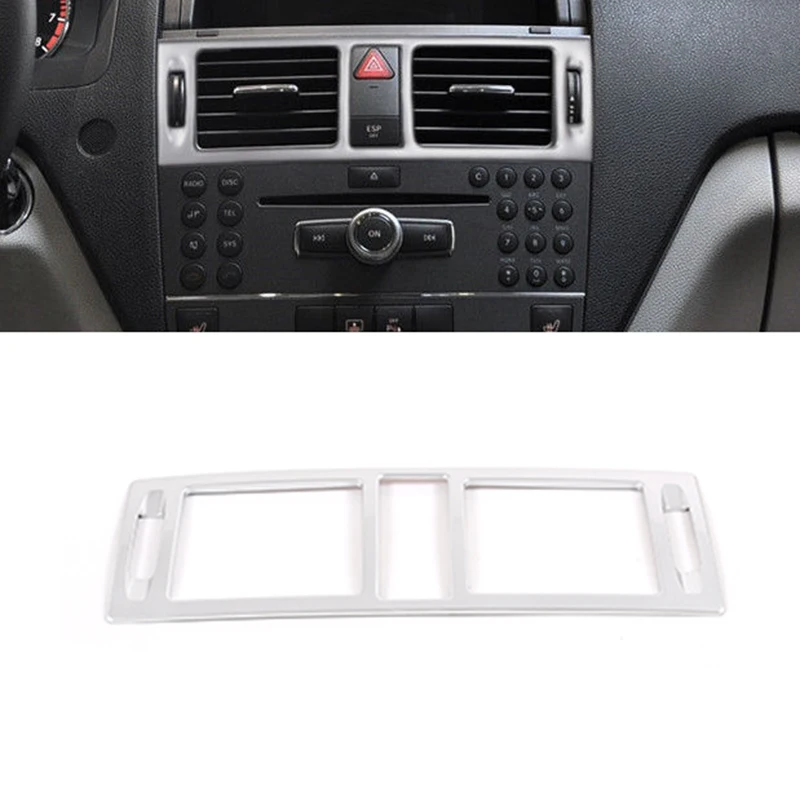 Carbon Fiber Center Console Air Outlet Cover Trim for Mercedes Benz C Class W204 07-10