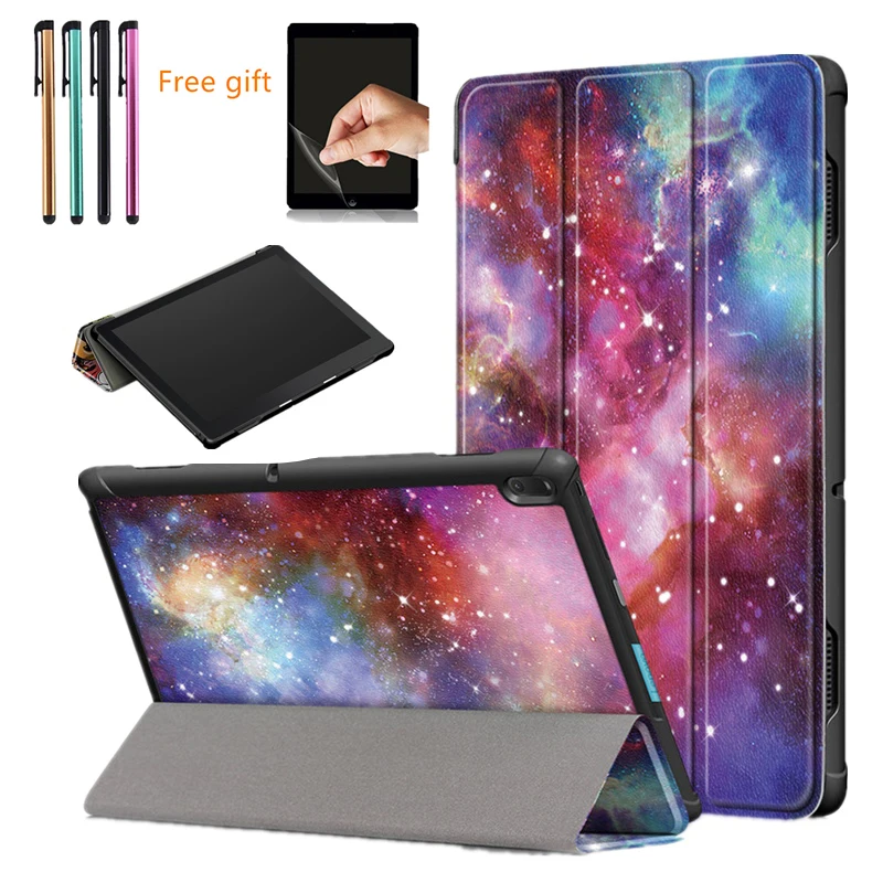 Ультратонкий магнитный складной чехол для Lenovo Tab E10 флип и ручка кожаный