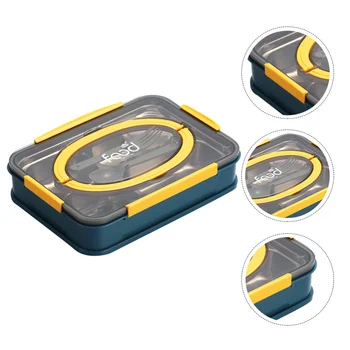 

1 Pc Food Container Lunch Container Lunch Box with Lid Bento Box for Store Office Home School