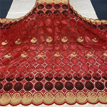 

african bazin riche fabric cotton dry basin brode lace fabric 5yards Swiss Voile In Switzerland Dubai Fabric 14L071144