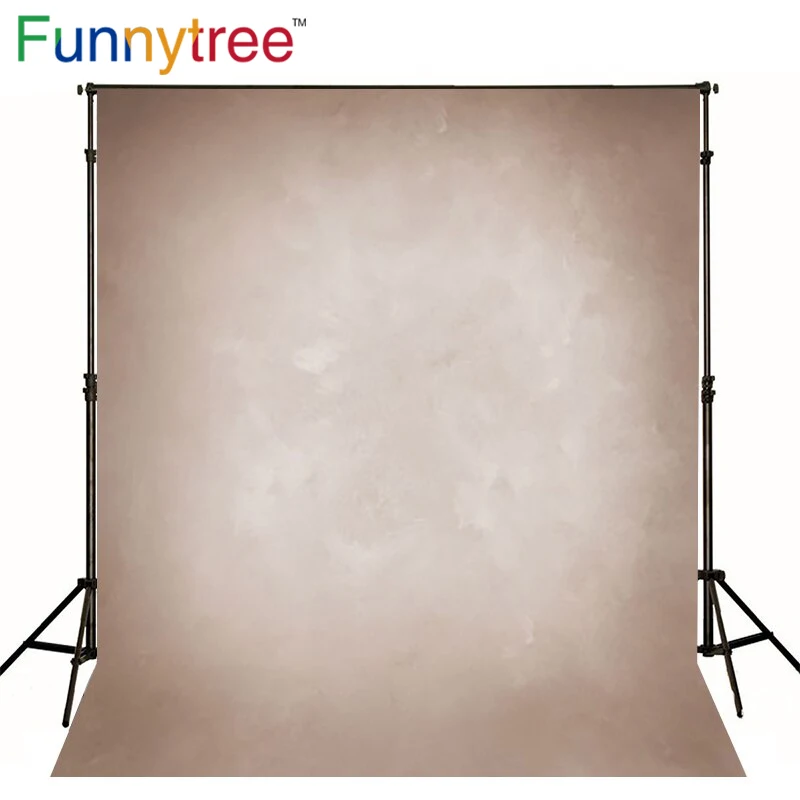Funnytree виниловый тканевый фон для фотосъемки старый мастер светильник коричневый чистый однотонный фон для фотостудии