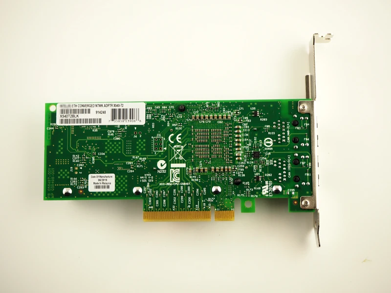 X540-T2 10G двойной RJ45 порт PCI-E Ethernet сетевой адаптер для чипсета X540