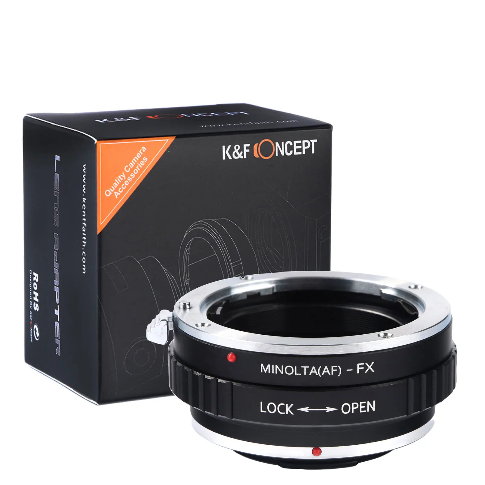 

K&F Concept adapter for Minolta AF mount lens to Fujifilm FX XPro2 X-T2 X-M2 camera X-T20 X-T3 X-T30