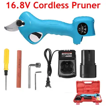 

16.8V Cordless Pruner Lithium-ion Pruning Shear Efficient Fruit Tree Bonsai Pruning Electric Tree Branches Cutter Landscaping