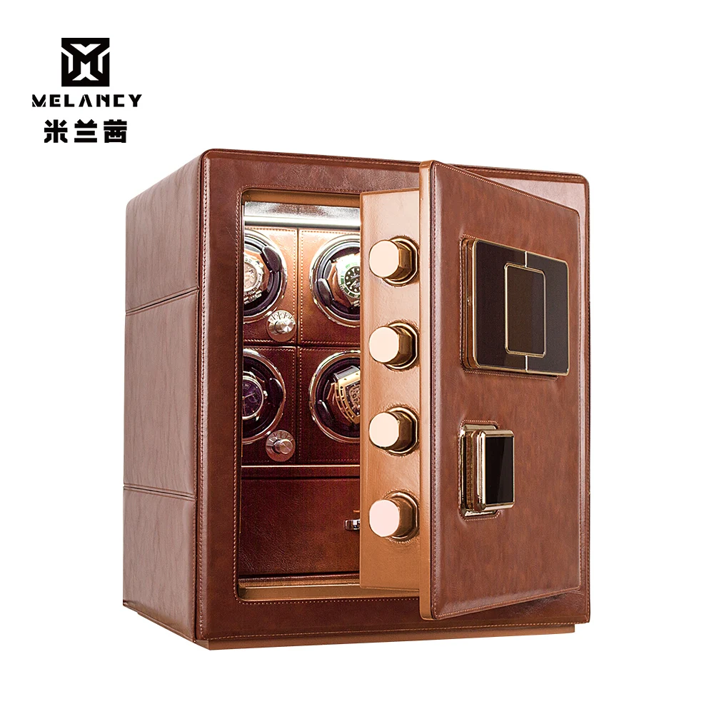 

Watch winder for 6 automatic watches cabinet and Jewelry storage Stronger box with Steel watch safe box