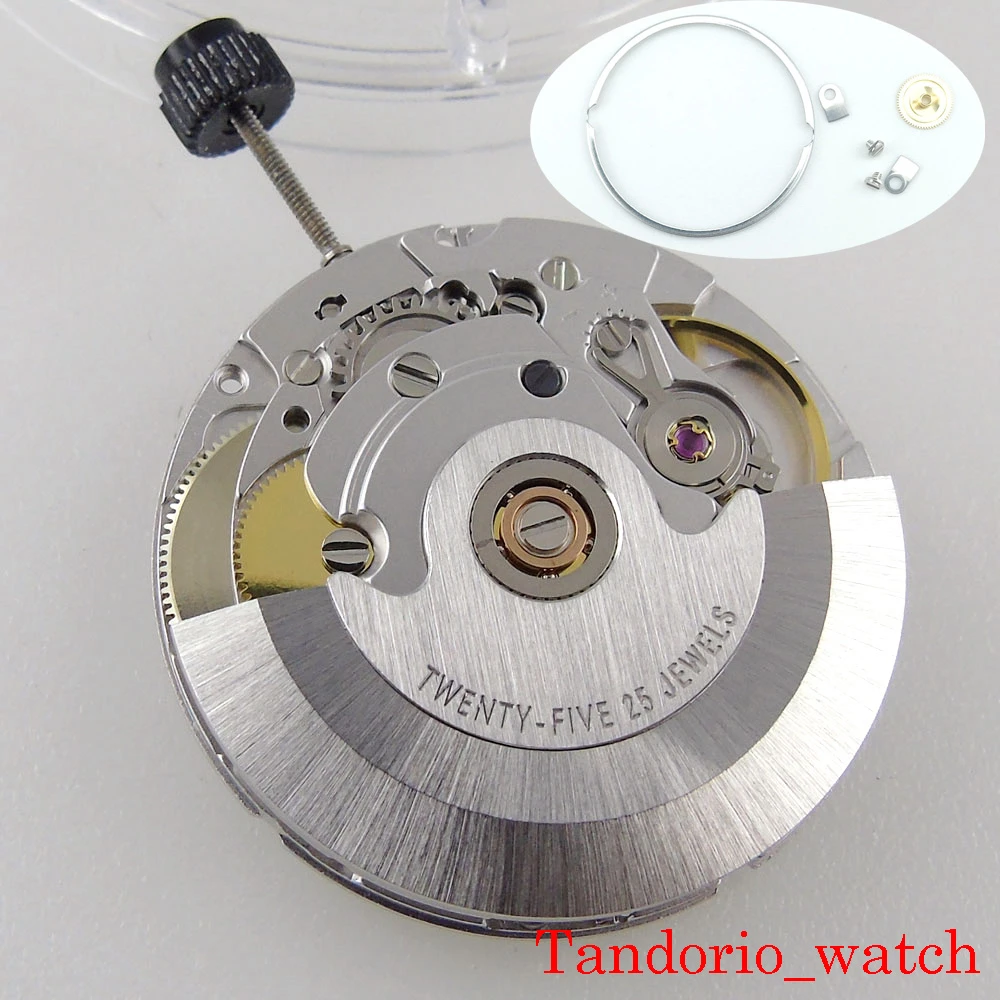 25 Jewels Original Pt5000 Mechanical Automatic Movement High Precision With  Date Wheel Wristwatch Accessories - Repair Tools \u0026 Kits - AliExpress