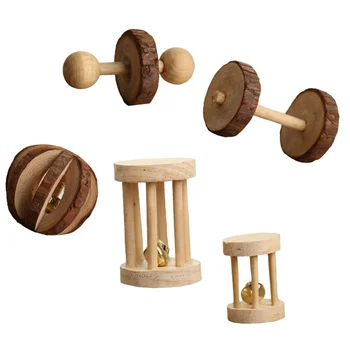 

5pcs/Set Creative Hamster Molar Toy Rabbits Chewing Plaything