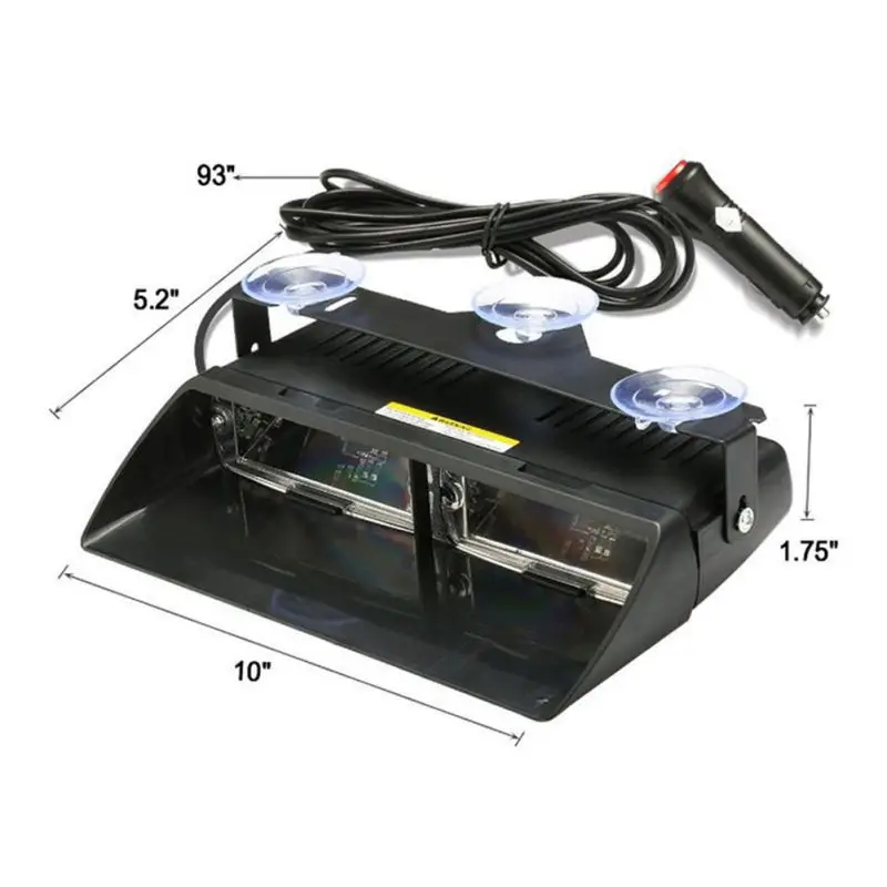 ONEWELL 1 шт. 12V 16 светодиодный автомобиль Грузовик аварийного мигалкой тире Strobe Light Предупреждение светильник дневные ходовые Flash СВЕТОДИОДНЫЙ полиции светильник s