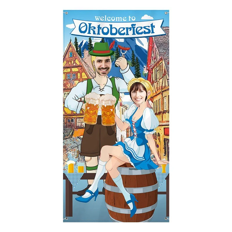 

Oktoberfest Party Decorations Photo Prop Giant Fabric Photo Booth Background Funny Oktoberfest Games Supplies For Beer Festival