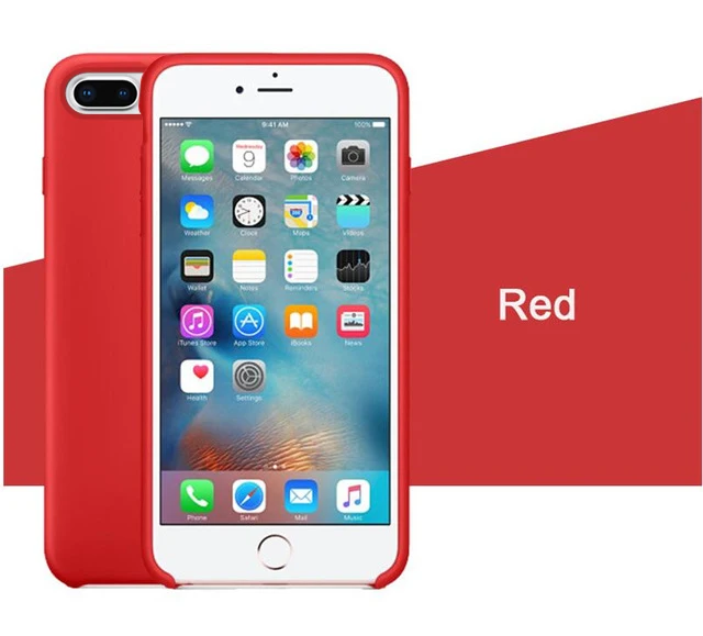 Red Роскошный силиконовый чехол для iphone 7 8 6S 6 Plus 11 Pro X XS чехол для MAX XR на Apple iphone 7 8 plus X 10 чехол официальный - Цвет: Red