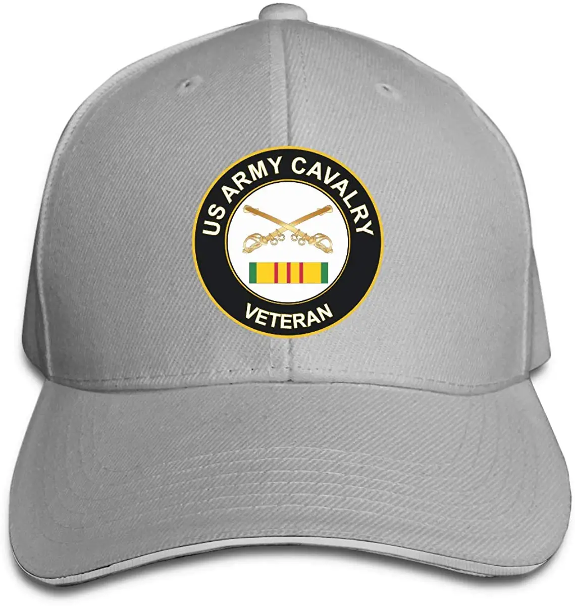 Американская армейская кавалерия, вьетнамский Ветеран, унисекс, бейсболка, Классическая, на липучке, регулируемая, остроконечная, сэндвич, Дальнобойщик, шапка