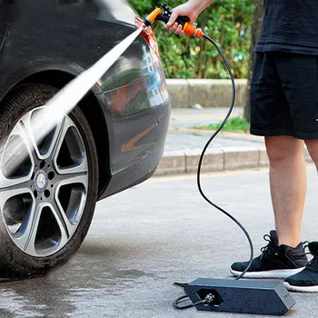 

Wireless Car Wash Machine 1.5Mpa High Pressure Washer Pump Water Gun with Water Pipe 10000mAh Rechargeable Automobile Cleaning