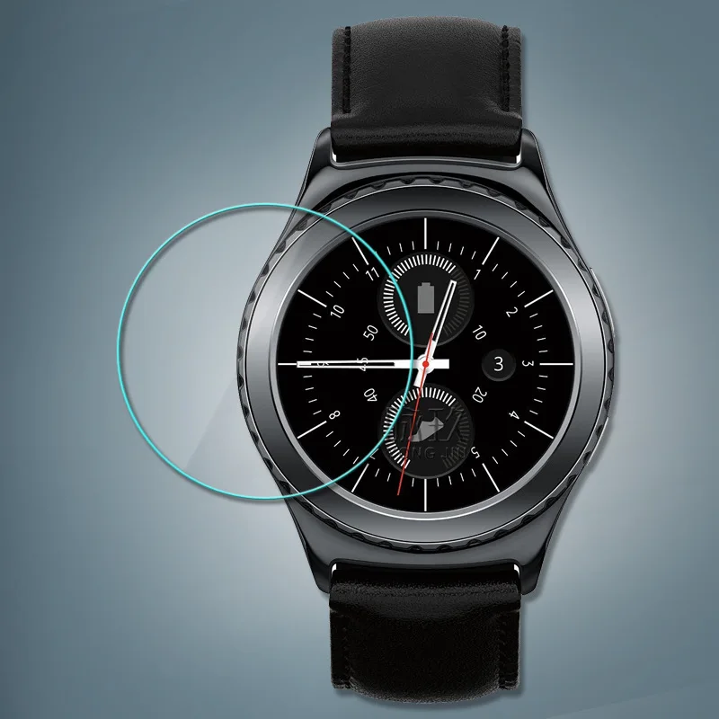 2 шт. для samsung gear S2 S3 S4 gear 2 R380 закаленное стекло 9H против царапин ультра тонкие Защитные пленки для экрана