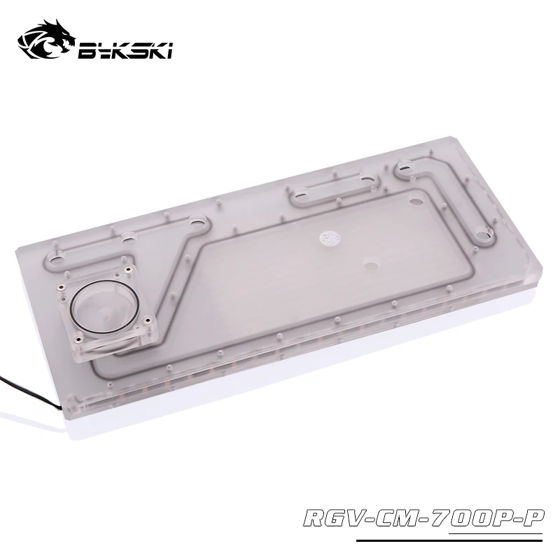  BYKSKI Acrylic Board Water Channel Solution use for Cooler Master C700P Computer Case for CPU and G