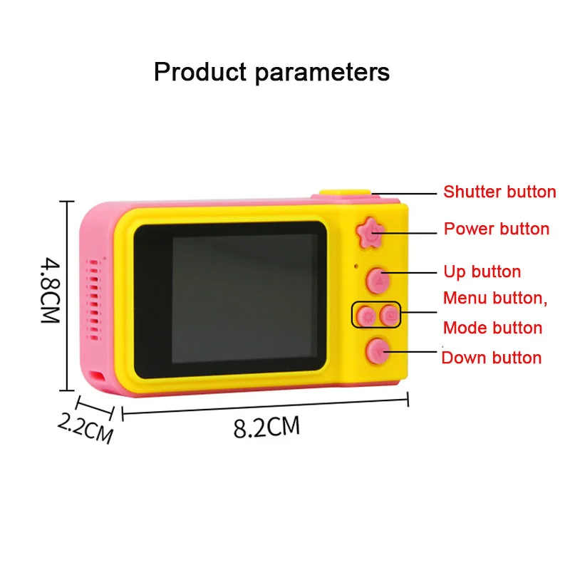 Детская Цифровая камера игрушка перезаряжаемая мини камера наружная фотография подарки для детей