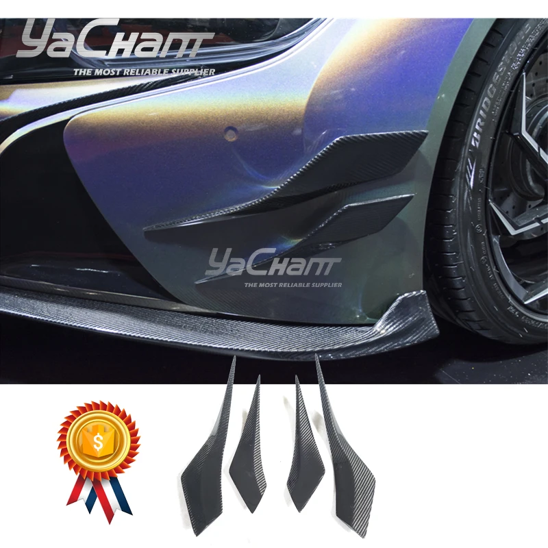 

Car-Styling Carbon Fiber Front Canards Fit For 2014-2017 i8 Electric BESK Style Front Canards