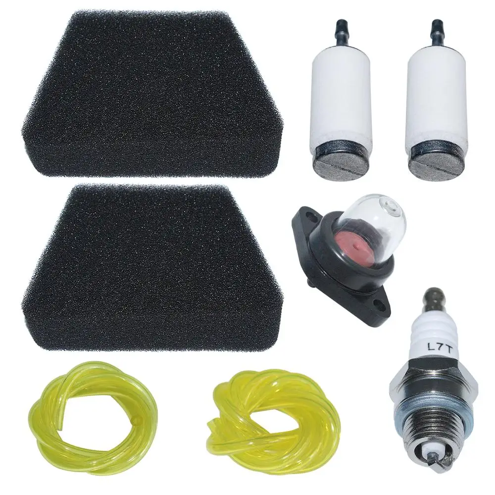 Air Fuel Filter Line Spark Plug wPrimer Bulb Kit For Poulan Craftsman Chainsaw Spare Tool Part 530037793 бензопила 2