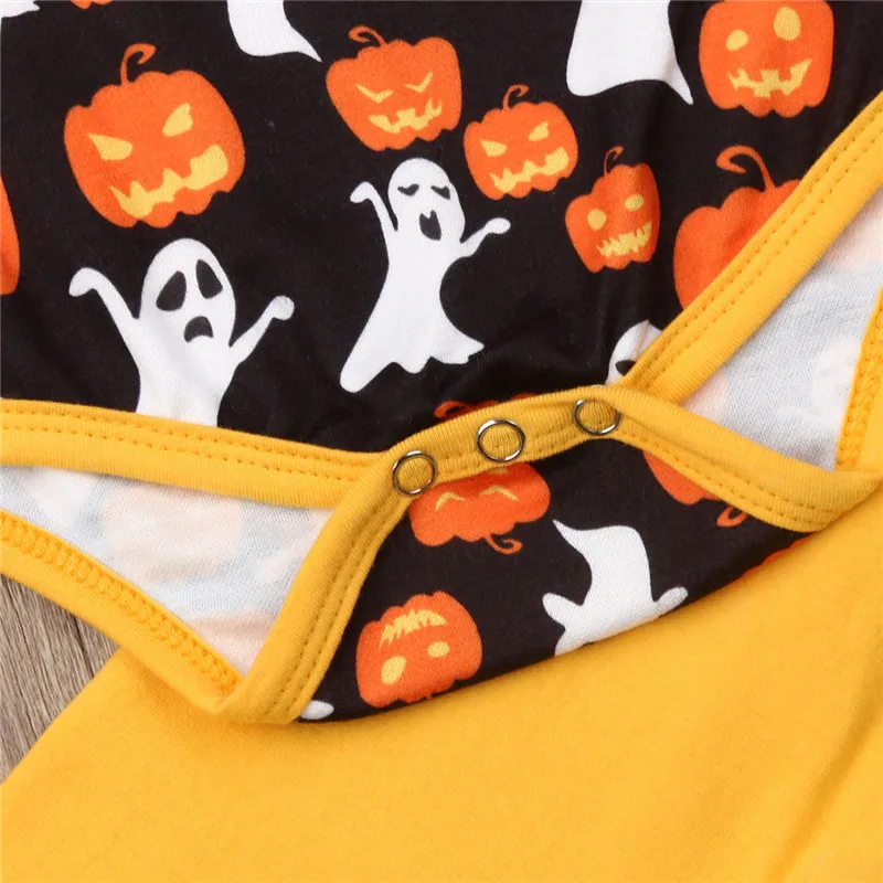 Newborn Baby Clothes 2019 Summer Autumn Halloween Baby Romper Pant Bibs Baby Girl Clothes Christmas Kids Costume For Boy Infant