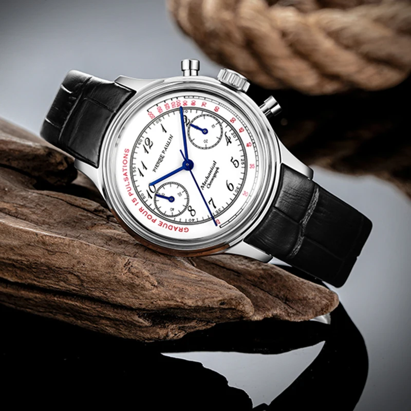 PIERRE PAULIN Enamel Dial Heat Blue Hands Doctor Pulsation