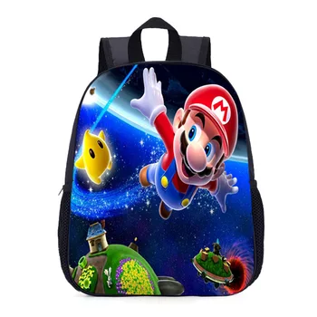 

New Games Mario Backpack Children Cartoon Sonic Backpacks Boys Girls SchoolBag For Kindergarten Daily Backpack Kids BookBag