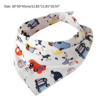 

10Pcs Newborn Baby Feeding Bib Infant Cotton Triangle Saliva Towel Feeding Apron