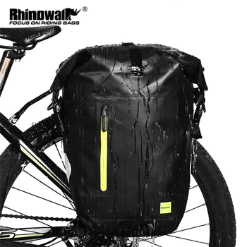 

Rhinowalk 25L Waterproof Bike Bag MTB Road Bike Bicycle Rear Rack Pannier Bag Cycling Rear Seat Bag Shoulder Bag Bike Accessorie